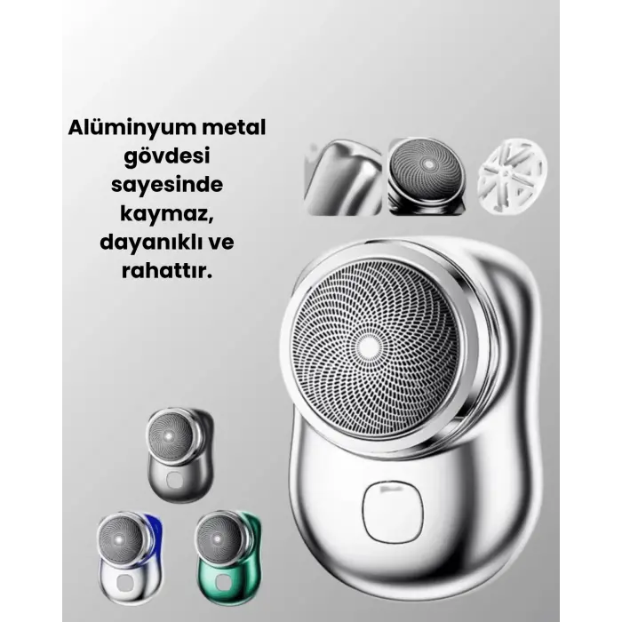 Islak-Kuru Kullanımlı Suya Dayanıklı Mini Tıraş Cihazı