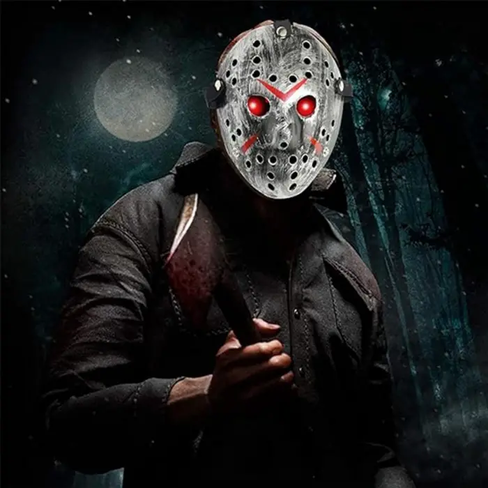 Jason Maskesi Hannibal Maskesi Metal Gümüş Renk 20x25 Cm Bx40