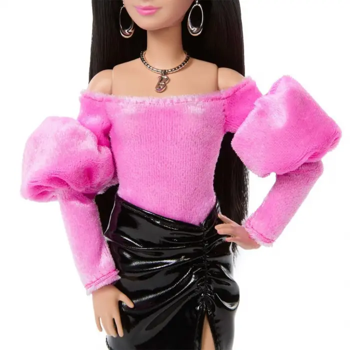 JJN76 DELUXE STYLE - Siyah Metalik Elbise