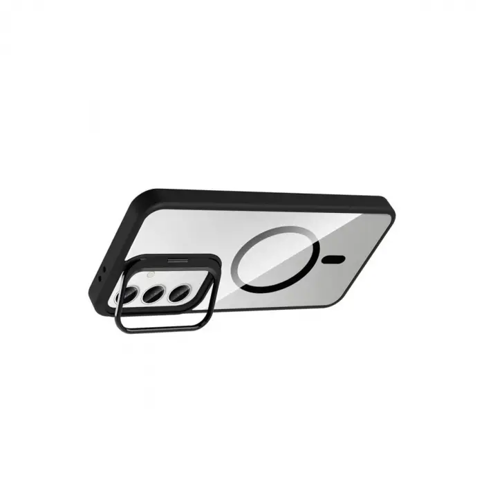 Joko  Galaxy S24 Fe Remim Lensli Magsafe Standlı Kapak - Siyah
