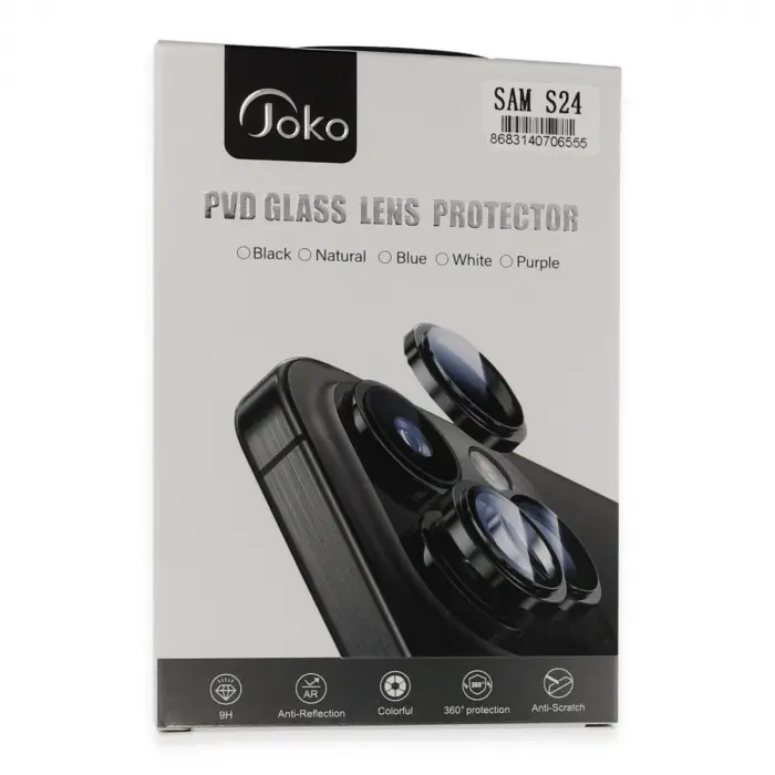 Joko  Galaxy S24 Pvd Metal Kamera Lens - Derin Mor