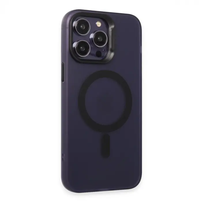 Joko  İphone 14 Pro Max Kılıf Mateks Magsafe Kapak - Derin Mor