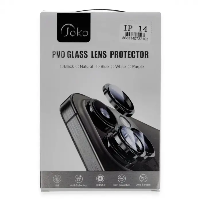 Joko  İphone 14 Pvd Metal Kamera Lens - Gümüş