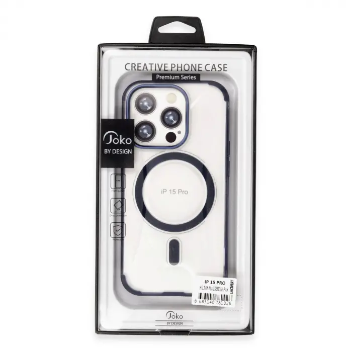Joko  İphone 15 Pro Hilton Magsafe Kapak - Derin Mor