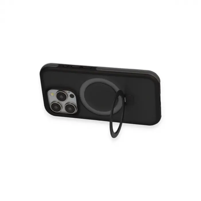 Joko İphone 15 Pro Max Zorda Airbag Magsafe Standlı Kapak - Siyah