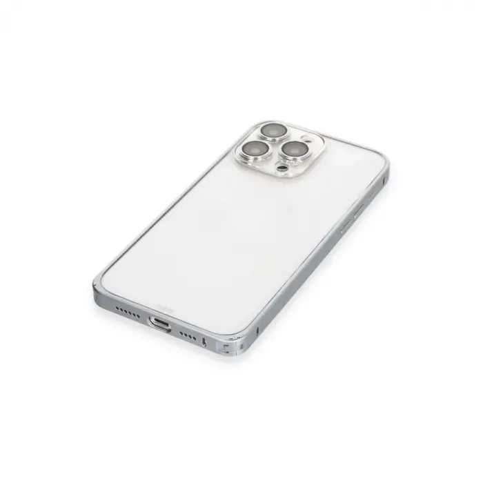 Joko  İphone 15 Pro Metal Bumper Mat Kapak - Gri