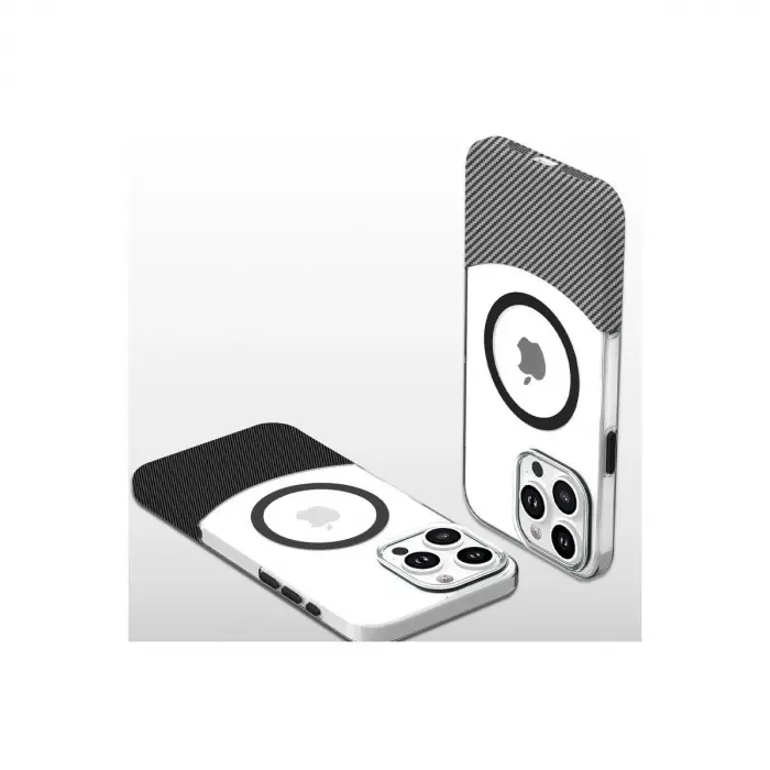 Joko İphone 16 Pro Carbon Puzzle Magsafe Kapak - Siyah-2