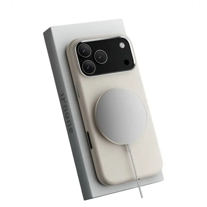 Joko  İphone 17 Pro Max Wonder Deri Magsafe Kapak - Beyaz