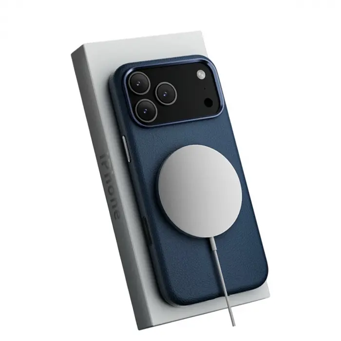 Joko  İphone 17 Pro Max Wonder Deri Magsafe Kapak - Lacivert