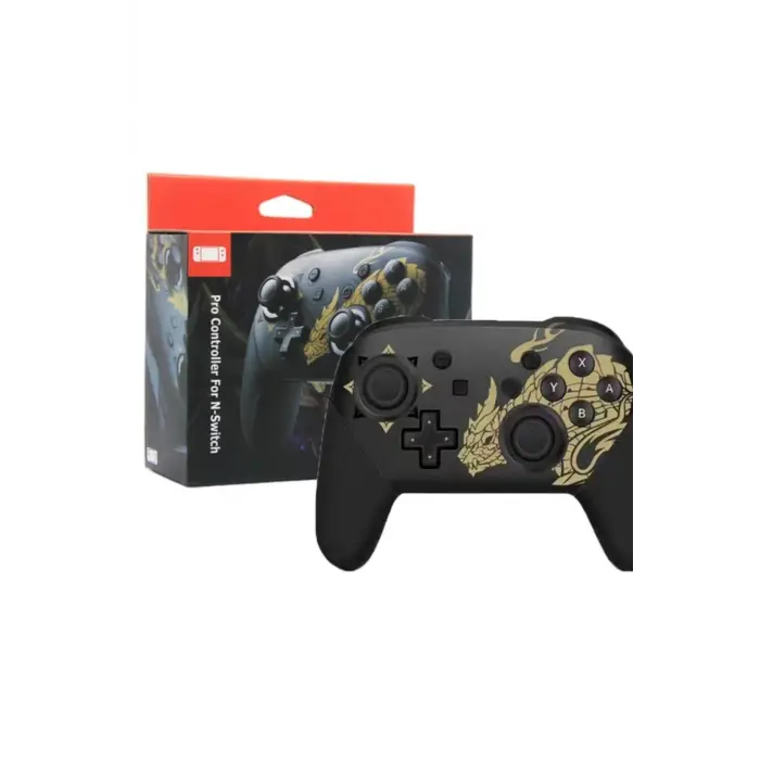 Joystick Bluetooth bağlantılı altın renk Nintendo Switch uyumlu kablosuz gamepad oyun kolu