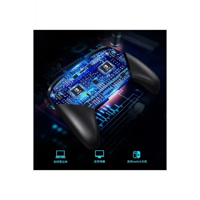 Joystick Bluetooth bağlantılı altın renk Nintendo Switch uyumlu kablosuz gamepad oyun kolu