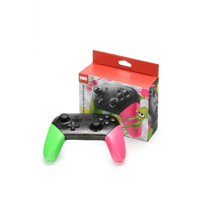 Joystick Bluetooth bağlantılı yeşil renk Nintendo Switch uyumlu kablosuz oyun kolu