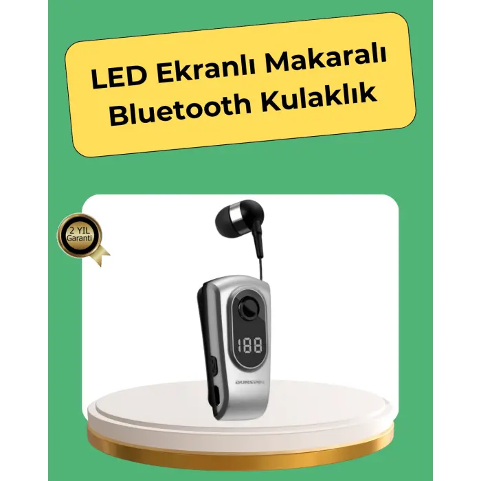 Kablosuz Bluetooth 5.2 Kulaklık – Titreşimli Uyarı ve Uzun Pil Ömrü
