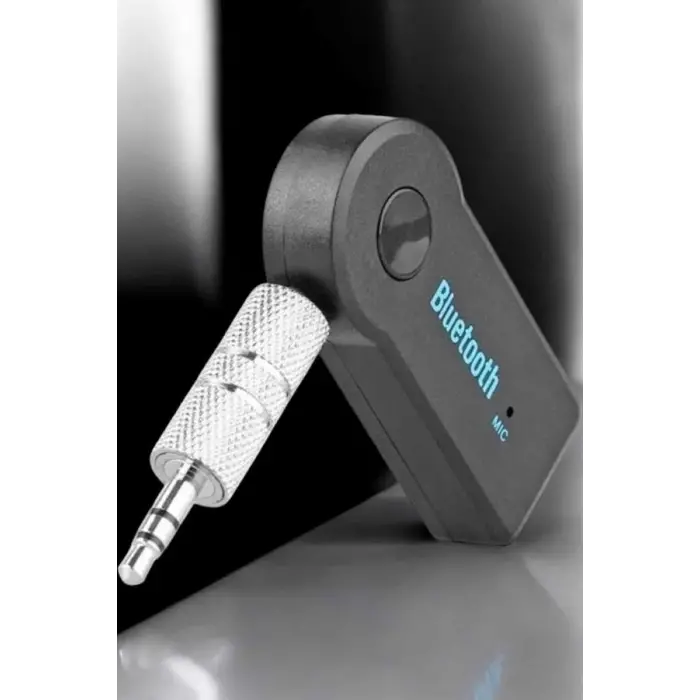 Kablosuz Bluetooth Aux Araç Kiti Siyah Hafıza Kartlı
