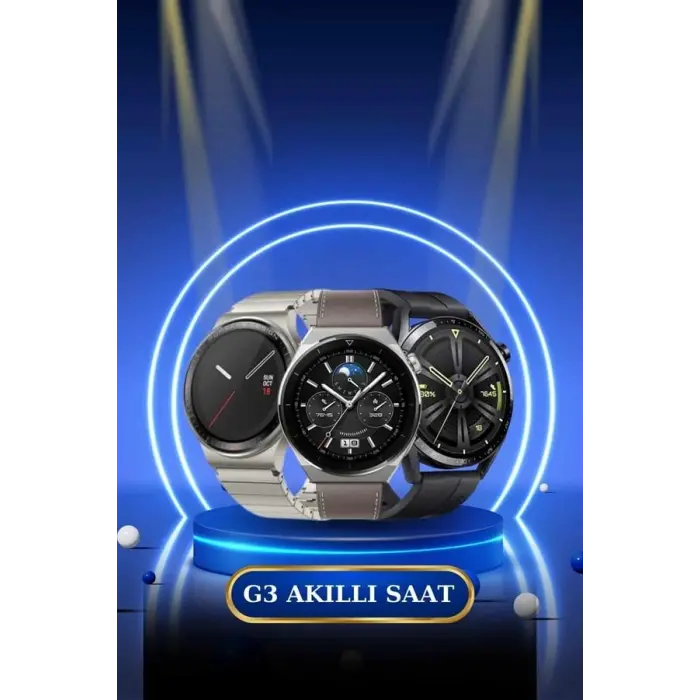 Kablosuz Bluetooth Bağlantılı Kulaklık ve Dokunmatik Ekran Akıllı Saat Arama Cevaplama