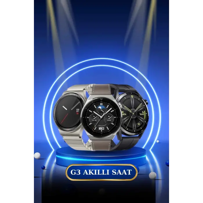 Kablosuz Bluetooth Bağlantılı Kulaklık ve Dokunmatik Ekran Akıllı Saat Arama Cevaplama