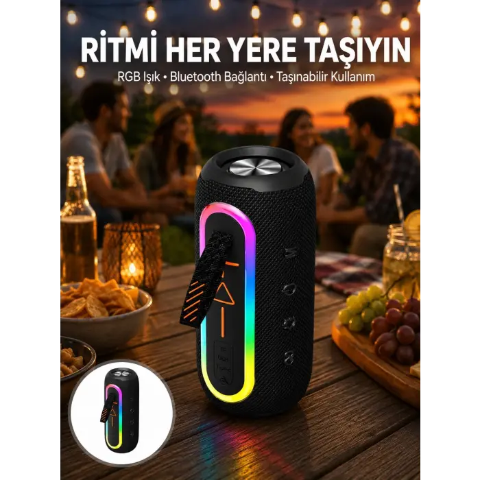 Kablosuz Bluetooth Hoparlör Taşınabilir Çoklu Bağlantılı Özelliği Yeni Nesil
