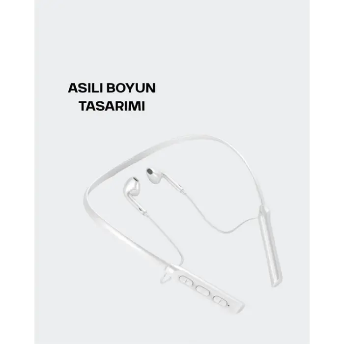 Kablosuz Bluetooth Kulaklık – Boyun Askılı 100 Saat Pil Ömrü