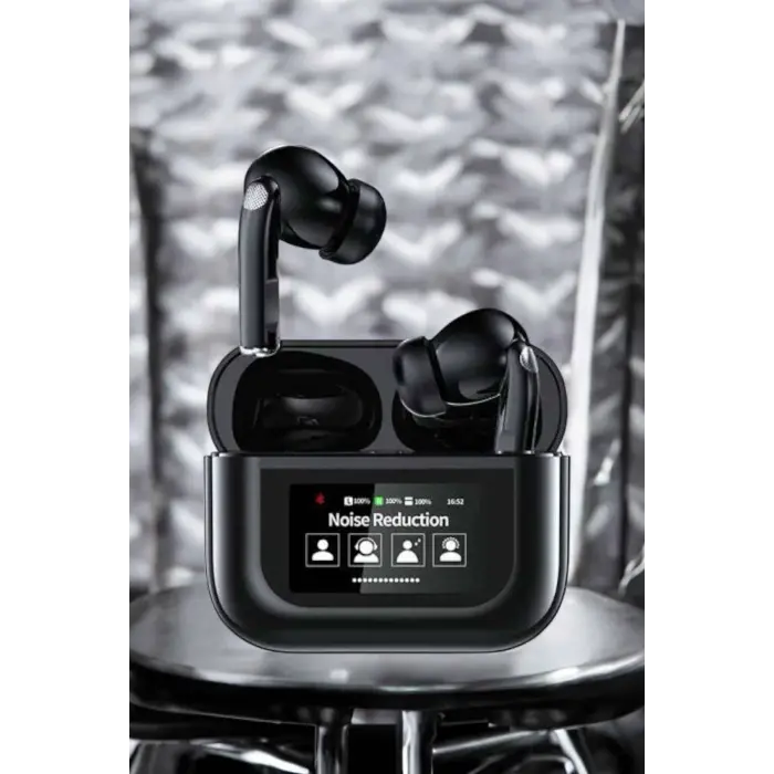 Kablosuz Bluetooth Kulaklık Ekranlı Uzun Şarj Süreli ANC Destekli