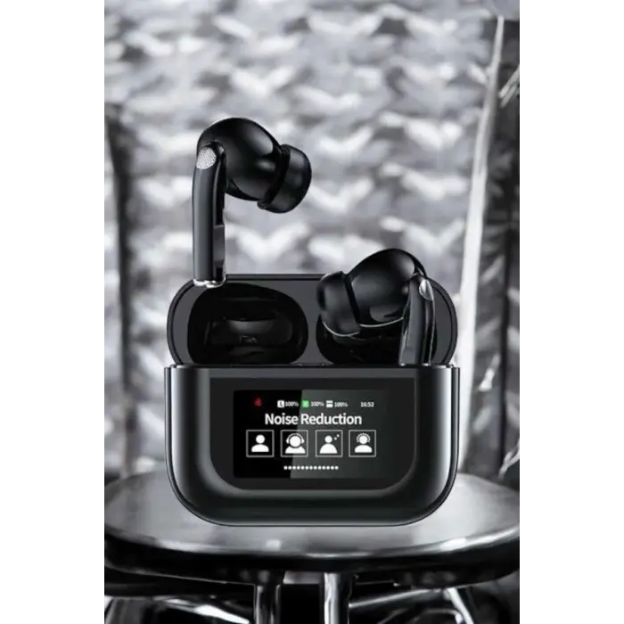 Kablosuz Bluetooth Kulaklık Ekranlı Uzun Şarj Süreli ANC Destekli