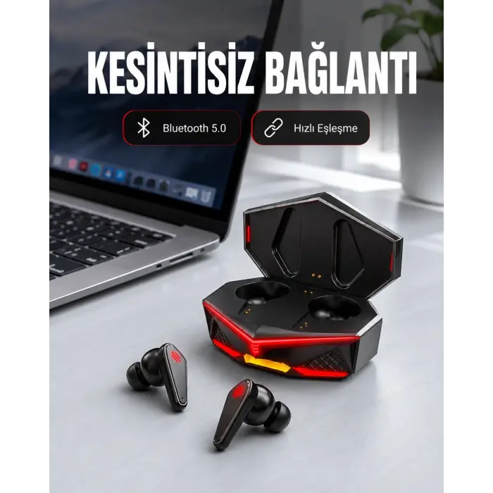 Kablosuz Bluetooth Kulaklık Led Işıklı Yeni Nesil