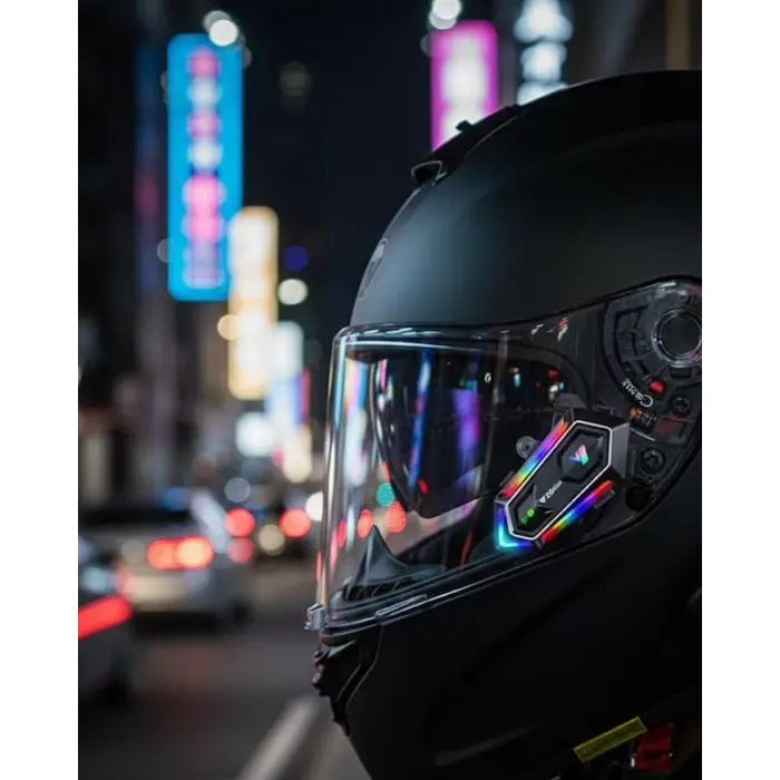Kablosuz Bluetooth Motosiklet Kask İntercom IPX6 Su Geçirmez
