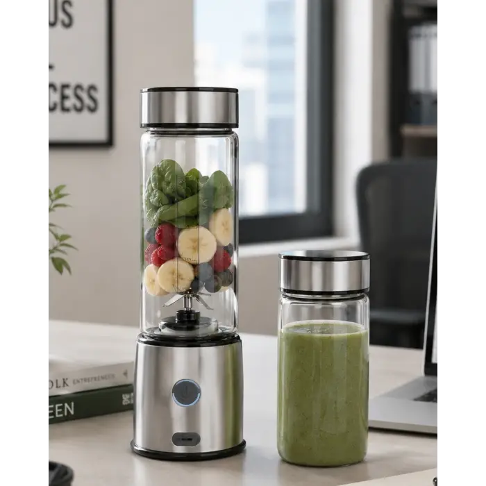 Kablosuz Cam Blender Yüksek Güçlü Smoothie Meyve Sebze Blenderı