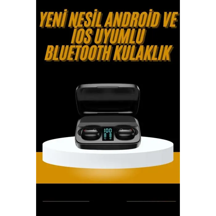 Kablosuz Dijital Göstergeli Çağrı Cevaplayabilen TWS 5.0 Bluetooth Kulaklık