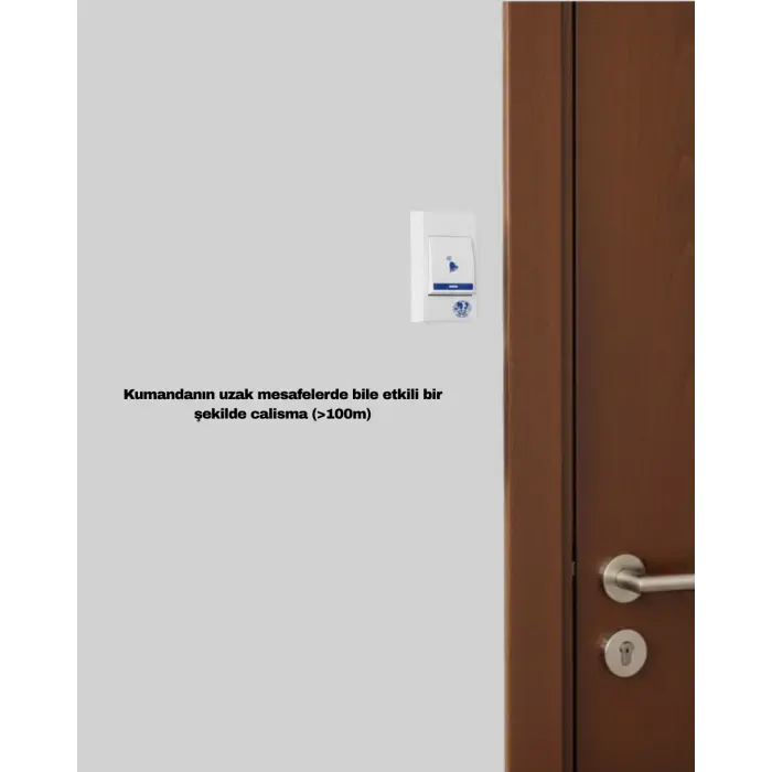 Kablosuz Kapı Zili Kolay Kurulumlu Modern Kullanım