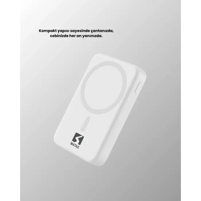 Kablosuz MagSafe Powerbank – iPhone Uyumlu 10000 mAh Isı Dağılımlı