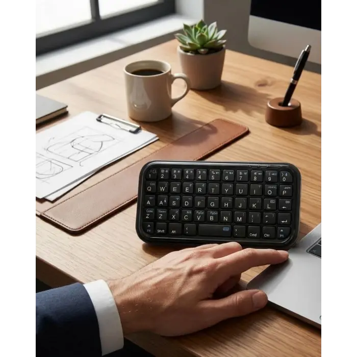 Kablosuz Mini Bluetooth Klavye Telefon Tablet PC Uyumlu