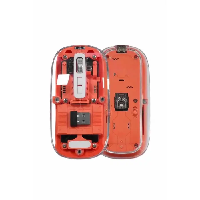 Kablosuz Mouse Fare Şarjlı Bluetooth Wireless Çift Modlu Sessiz