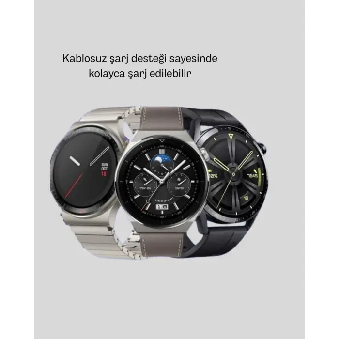 Kablosuz Şarjlı Bluetooth Görüşmeli Akıllı Saat – Android & iOS Uyumlu