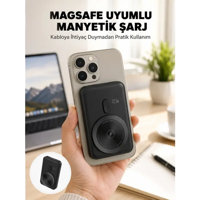 Kablosuz ve Kablolu Kullanım Sunan Taşınabilir Powerbank Yeni Nesil