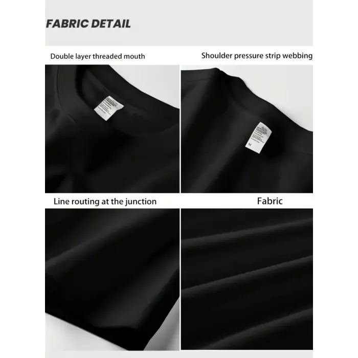Kadın T-Shirt Bisiklet Yaka Kısa kol Baskılı Tişört - Siyah