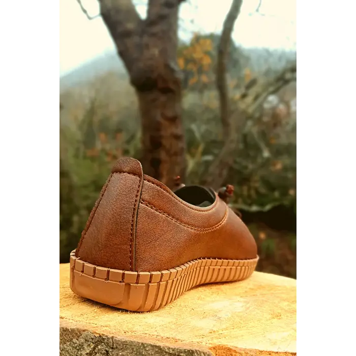 Kadın Casual Babet Ayakkabı Taba Renk