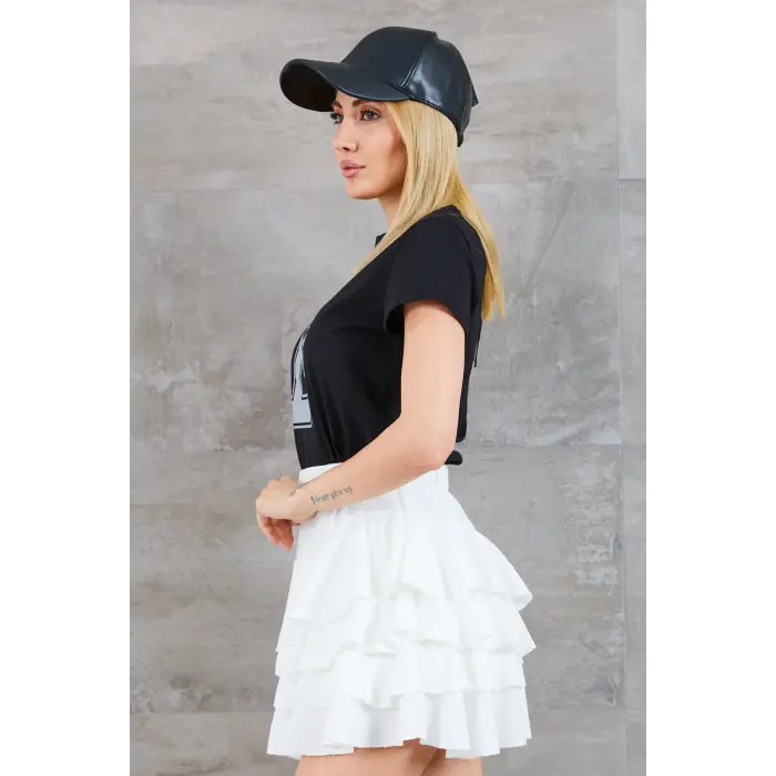 Kadın D Baskılı T-shirt