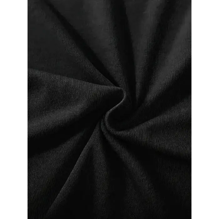 Kadın Tişört fiyonk baskılı Bisiklet yaka yazlık Kısa Kol oversize t-shirt - Siyah