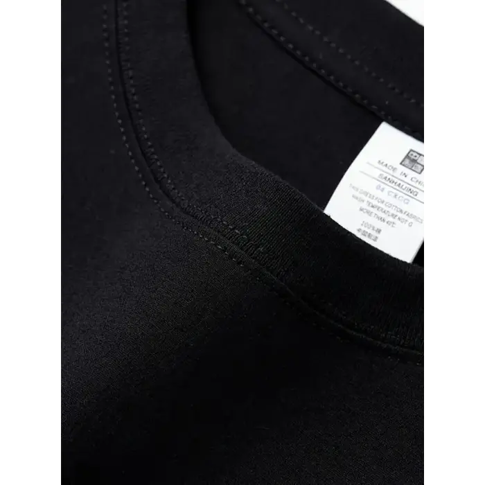 Kadın T-Shirt  GANDHI The Project Baskılı Kısa Kollu tişört - Siyah