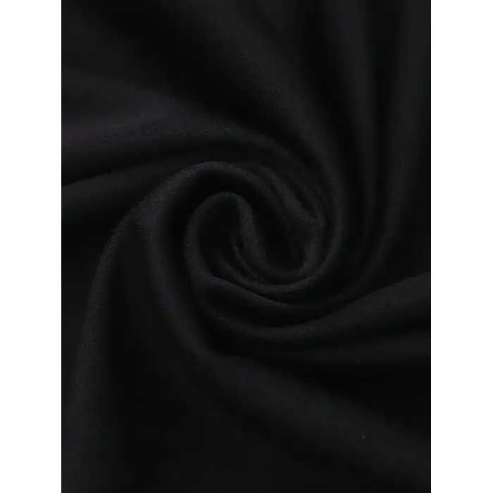 Kadın Kahve Desen Baskılı Tişört Kısa Kol Bisiklet Yaka Oversize T-Shirt - Siyah