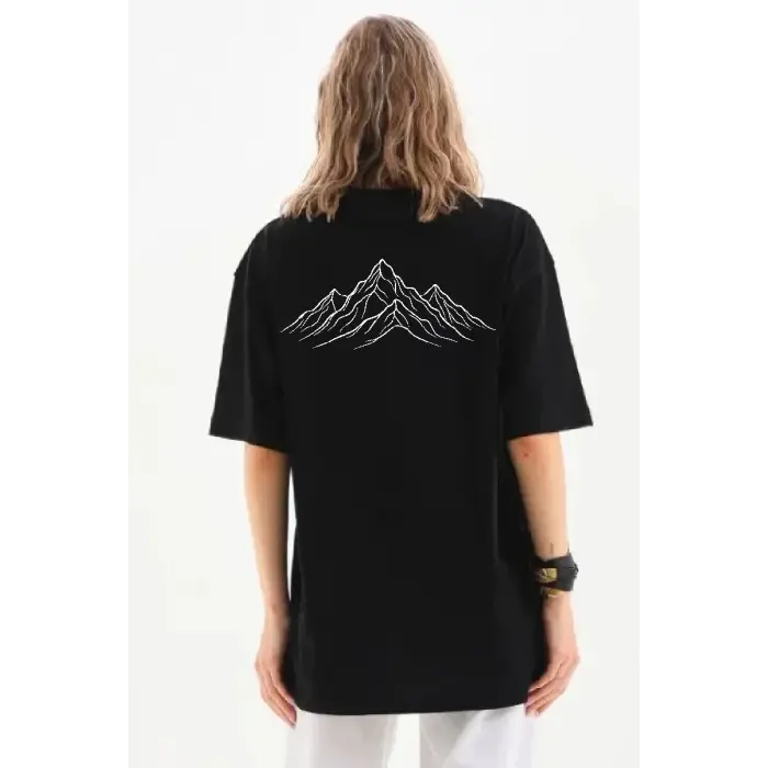 Kadın T-Shirt Nihilist Penguen Baskılı Bisiklet Yaka Kısa kol yazlık Tişört - Siyah