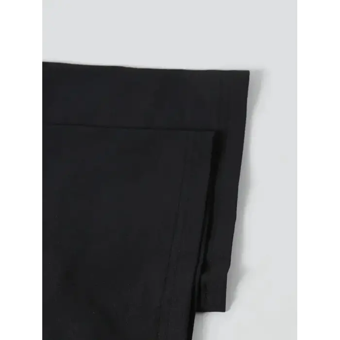 Kadın T-Shirt Ördek Baskılı Bisiklet Yakalı Kısa kol Tişört - Siyah