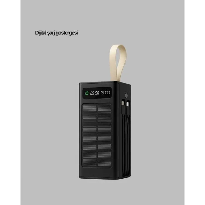 Kamp ve Outdoor Kullanıma Uygun Güneş Panelli Powerbank