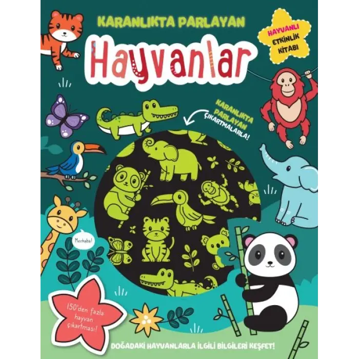 Karanlıkta Parlayan lar - Hayvanlar (Parlayan Çıkartmalar)