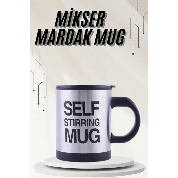 Karıştırıcı Özellikli Mikser Kupa Bardak Termos Bardak