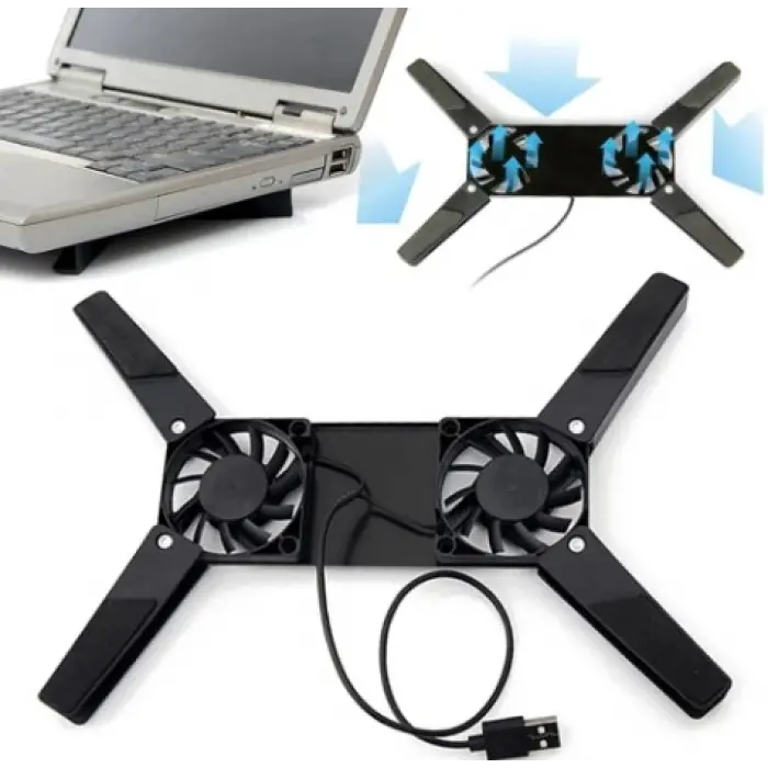 Katlanabilir Laptop Soğutucu 2 fanlı