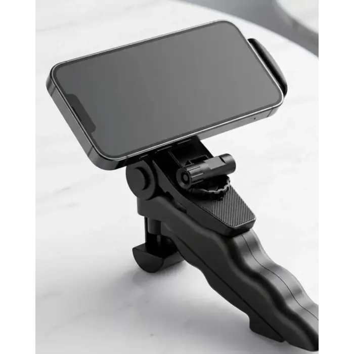 Katlanabilir Mini Telefon Tripodu Masaüstü Telefon Standı 360 Derece Ayarlanabilir