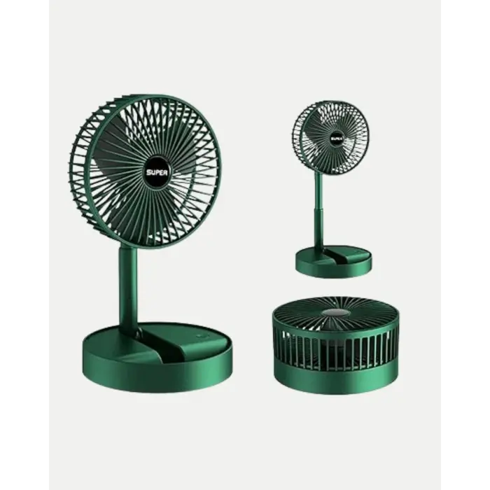 Katlanabilir Şarjlı Mini Fan 3 Kademeli Hız Ayarlı Taşınabilir