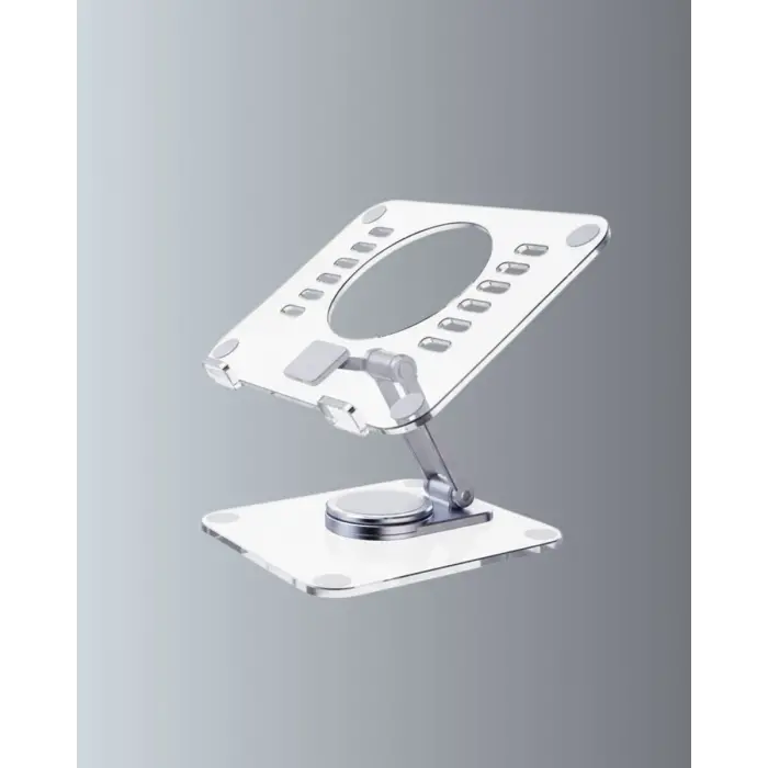 Katlanabilir Tablet Standı Ayarlanabilir Kaymaz Şeffaf Tasarım