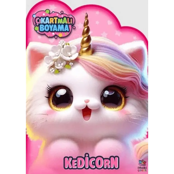 Kedicorn Zamanı - Çıkartmalı Boyama Kitabı